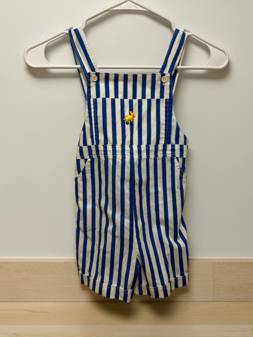 Marimekko Blue and White Striped Kids Overalls 80’s boating 4th of July
